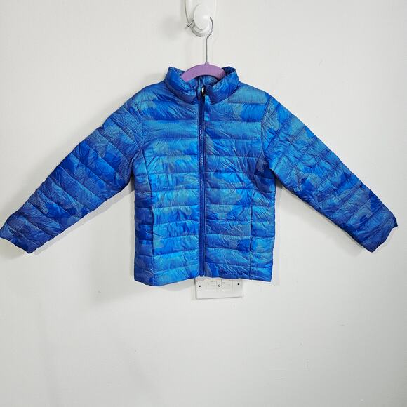 Land's End Kids Size S Insulated Puffer Jacket Blue Winter Snow Primaloft NWT - Picture 1 of 7